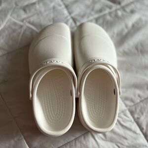 White Working Non-Slip Crocs